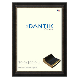 DANTIK rámeček 70x100 | GREECE černá (Plexi Čiré)