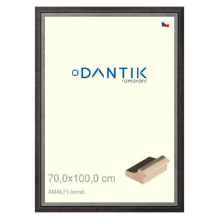 DANTIK rámeček 70x100 | AMALFI černá (Plexi Čiré)