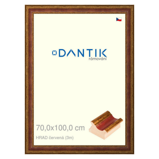 DANTIK rámeček 70x100 | HRAD červená (Plexi Čiré)