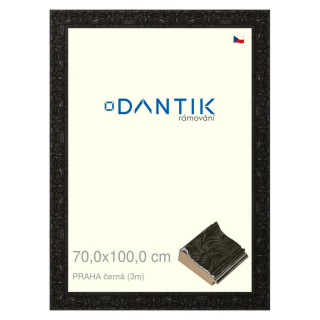 DANTIK rámeček 70x100 | PRAHA černá (Plexi Čiré)