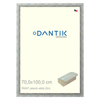 DANTIK rámeček 70x100 | PAINT zelená velká (Plexi Čiré)