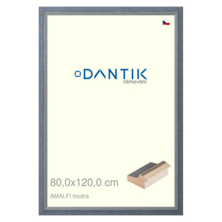DANTIK rámeček 80x120 | AMALFI modrá (Plexi Čiré)