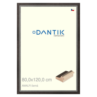 DANTIK rámeček 80x120 | AMALFI černá (Plexi Čiré)