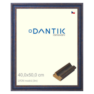 DANTIK rámeček 40x50 | LYON modrá (Plexi Čiré)