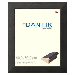 DANTIK rámeček 40x50 | Caa Decapato černá (Plexi Čiré)