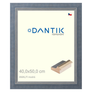 DANTIK rámeček 40x50 | AMALFI modrá (Plexi Čiré)