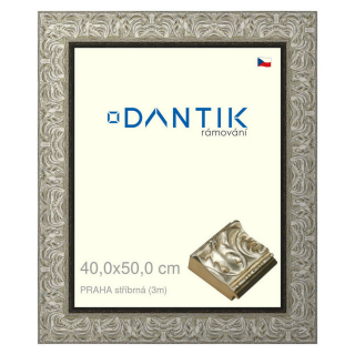 DANTIK rámeček 40x50 | PRAHA stříbrná (Plexi Čiré)