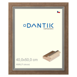 DANTIK rámeček 40x50 | AMALFI okrová (Plexi Čiré)