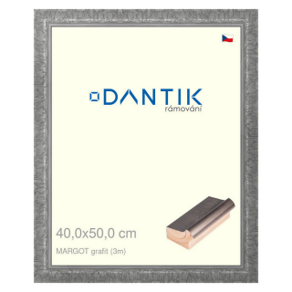 DANTIK rámeček 40x50 | MARGOT grafit (Plexi Čiré)