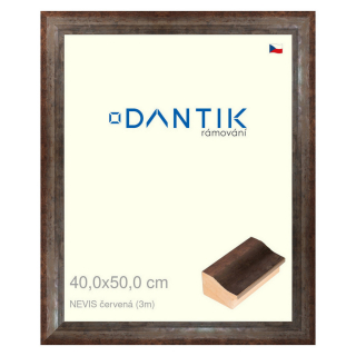 DANTIK rámeček 40x50 | NEVIS červená (Plexi Čiré)