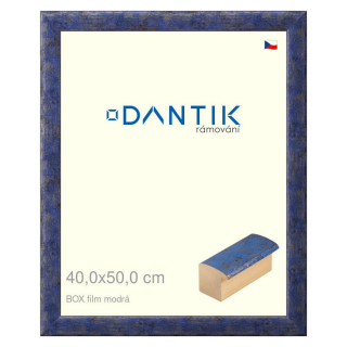 DANTIK rámeček 40x50 | BOX film modrá (Plexi Čiré)