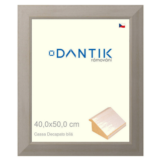 DANTIK rámeček 40x50 | Caa Decapato bílá (Plexi Čiré)