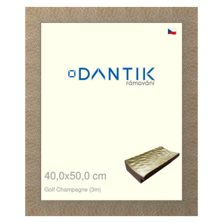 DANTIK rámeček 40x50 | Golf champagne (Plexi Čiré)