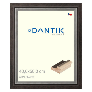 DANTIK rámeček 40x50 | AMALFI černá (Plexi Čiré)