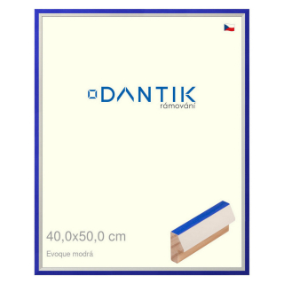 DANTIK rámeček 40x50 | EVOQUE modrá (Plexi Čiré)