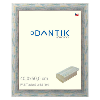 DANTIK rámeček 40x50 | PAINT zelená velká (Plexi Čiré)