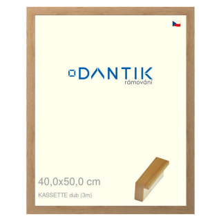 DANTIK rámeček 40x50 | KASSETTE dub (Plexi Čiré)