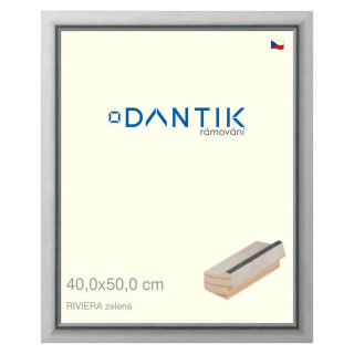 DANTIK rámeček 40x50 | RIVIERA zelená (Plexi Čiré)