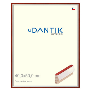 DANTIK rámeček 40x50 | EVOQUE červená (Plexi Čiré)