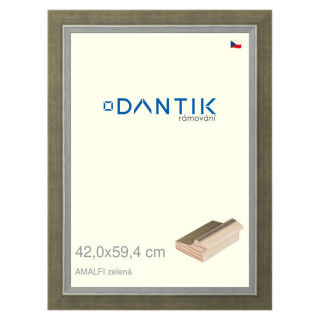 DANTIK rámeček 42x59,4 | AMALFI zelená (Plexi Čiré)