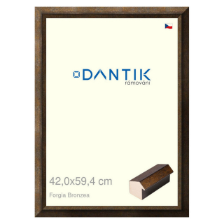 DANTIK rámeček 42x59,4 | Forgia Bronzea (Plexi Čiré)