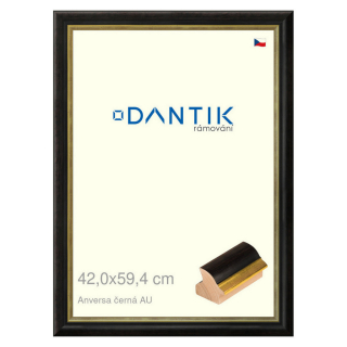 DANTIK rámeček 42x59,4 | ANIVERSA černá AU (Plexi Čiré)