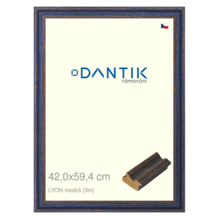 DANTIK rámeček 42x59,4 | LYON modrá (Plexi Čiré)