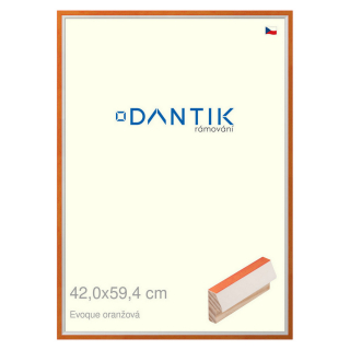 DANTIK rámeček 42x59,4 | EVOQUE oranžová (Plexi Čiré)