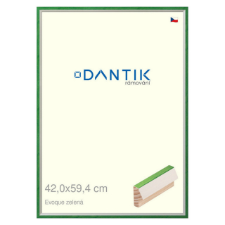 DANTIK rámeček 42x59,4 | EVOQUE zelená (Plexi Čiré)