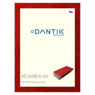 DANTIK rámeček 42x59,4 | RETRO červená (Plexi Čiré)
