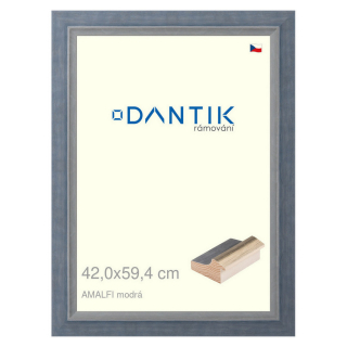 DANTIK rámeček 42x59,4 | AMALFI modrá (Plexi Čiré)