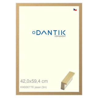 DANTIK rámeček 42x59,4 | KASSETTE jasan (Plexi Čiré)