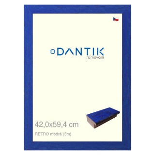 DANTIK rámeček 42x59,4 | RETRO modrá (Plexi Čiré)