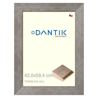 DANTIK rámeček 42x59,4 | TOMAS bílá velká (Plexi Čiré)