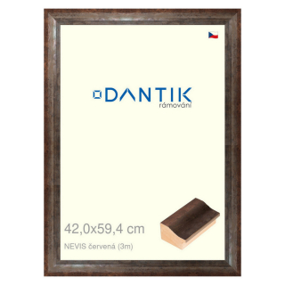 DANTIK rámeček 42x59,4 | NEVIS červená (Plexi Čiré)