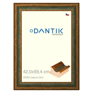 DANTIK rámeček 42x59,4 | HRAD zelená (Plexi Čiré)