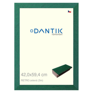 DANTIK rámeček 42x59,4 | RETRO zelená (Plexi Čiré)