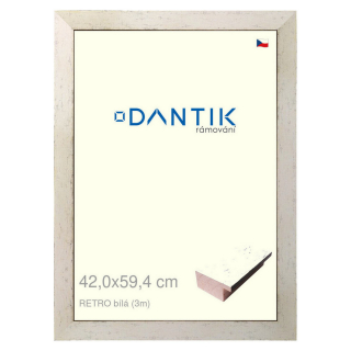 DANTIK rámeček 42x59,4 | RETRO bílá (Plexi Čiré)