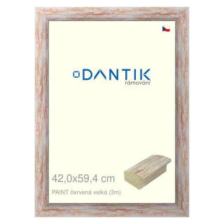 DANTIK rámeček 42x59,4 | PAINT červená velká (Plexi Čiré)