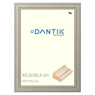DANTIK rámeček 42x59,4 | STEP bílá (Plexi Čiré)