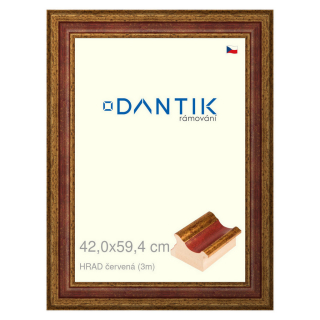 DANTIK rámeček 42x59,4 | HRAD červená (Plexi Čiré)