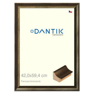 DANTIK rámeček 42x59,4 | Ferrosa bronzová (Plexi Čiré)