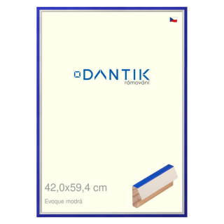 DANTIK rámeček 42x59,4 | EVOQUE modrá (Plexi Čiré)