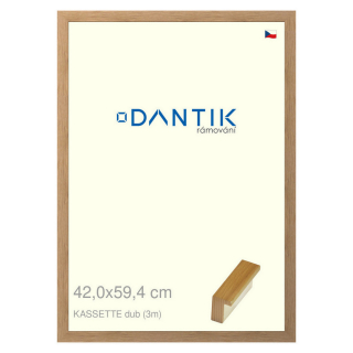 DANTIK rámeček 42x59,4 | KASSETTE dub (Plexi Čiré)