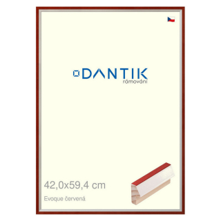 DANTIK rámeček 42x59,4 | EVOQUE červená (Plexi Čiré)