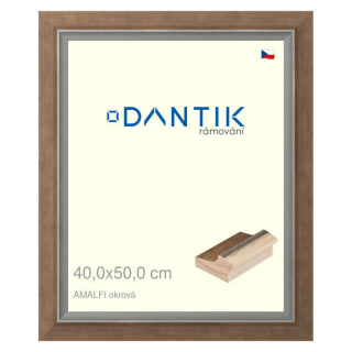 DANTIK rámeček 40x50 | AMALFI okrová (Sklo Čiré)