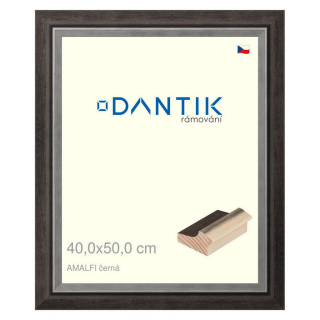 DANTIK rámeček 40x50 | AMALFI černá (Sklo Čiré)