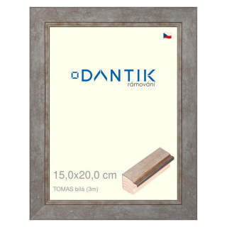 DANTIK rámeček 15x20 | TOMAS bílá (Sklo Čiré)