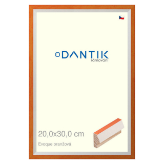 DANTIK rámeček 20x30 | EVOQUE oranžová (Sklo Čiré)
