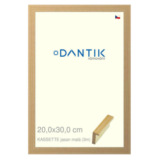 DANTIK rámeček 20x30 | KASSETTE jasan malá (Sklo Čiré)
